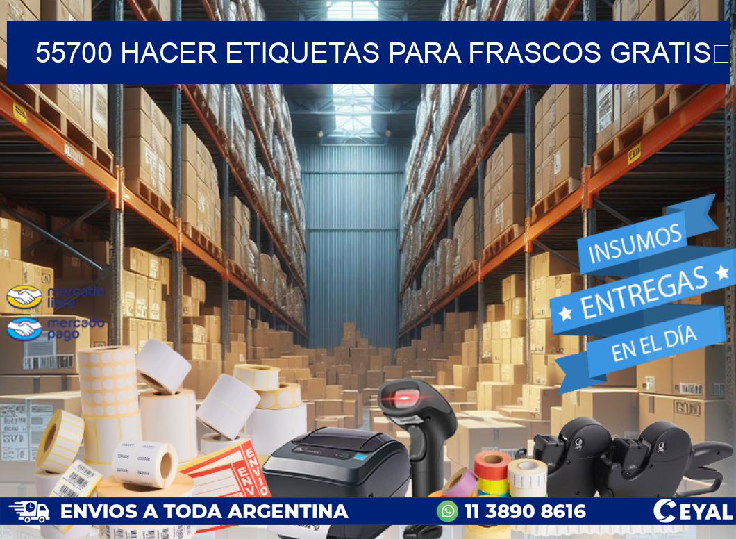 55700 Hacer etiquetas para frascos gratis 